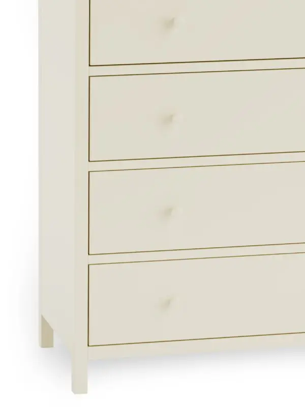 Coxmoor 5 Drawer Wide Chest - Ivory and Oak - Image 7