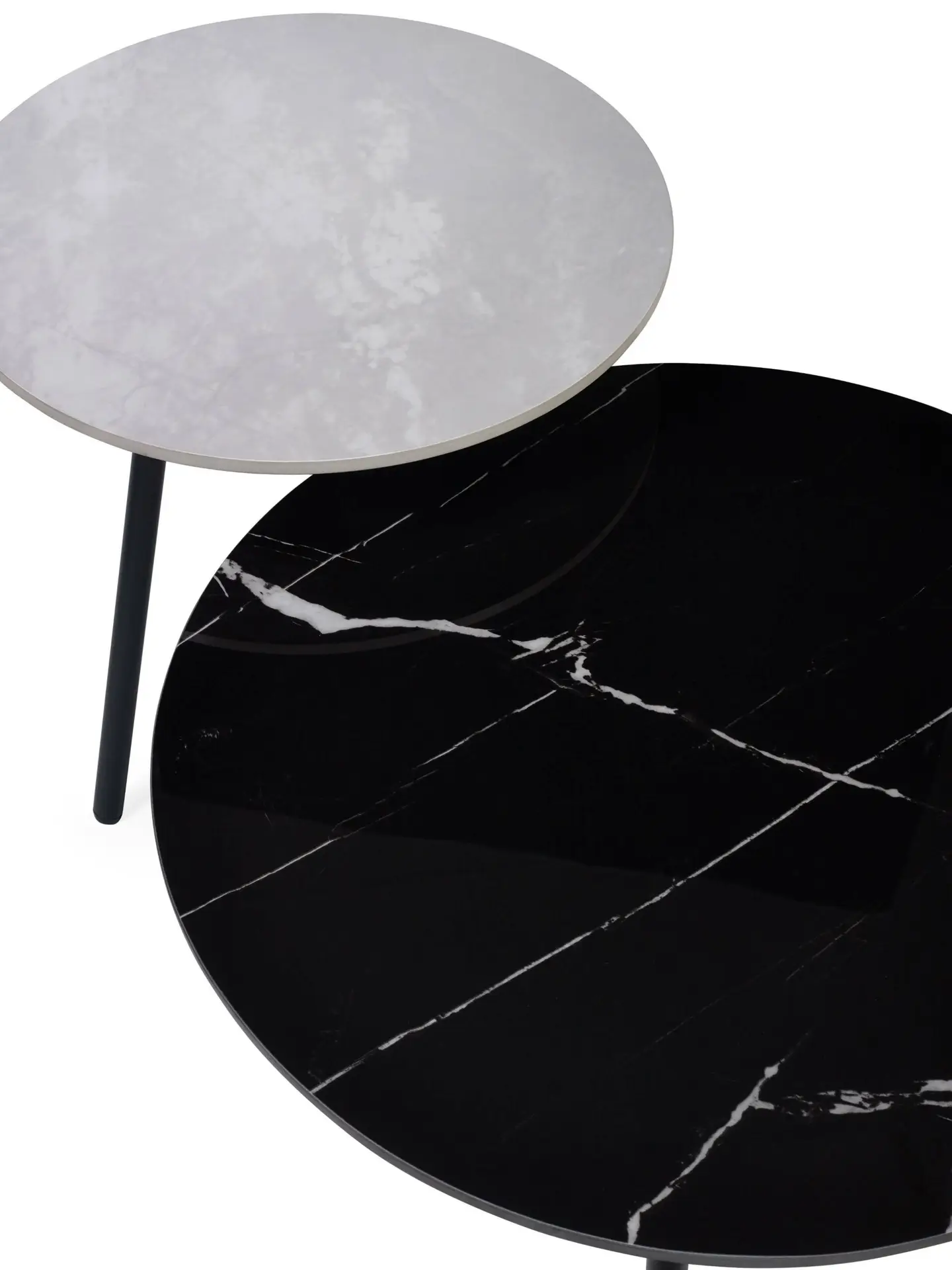 Casper Set of Side Tables Grey and Black - Image 5