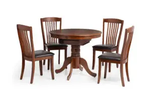 Canterbury Round Extending Table and 4 Canterbury Chairs