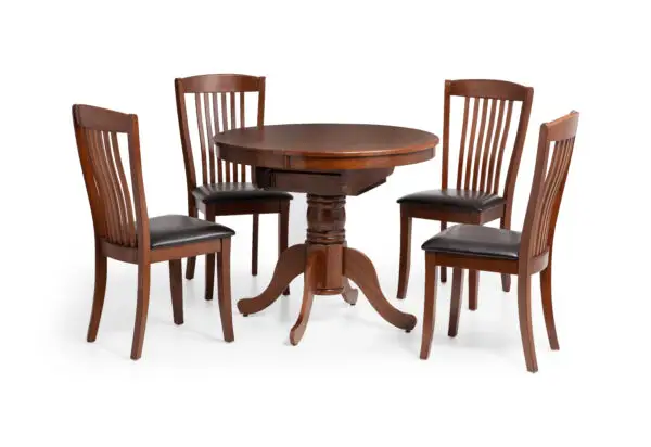 Canterbury Round Extending Table and 4 Canterbury Chairs