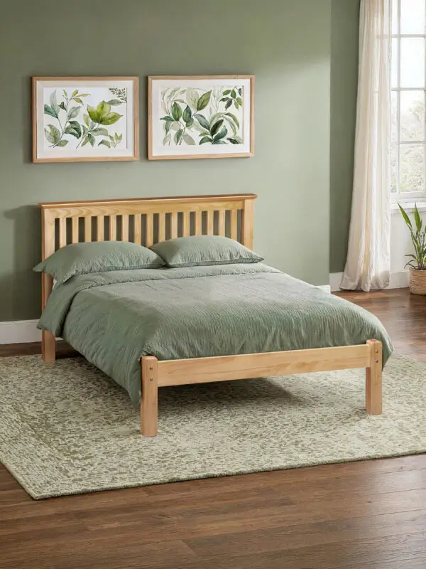 Barcelona Pine Low Footend 135cm Double Bed