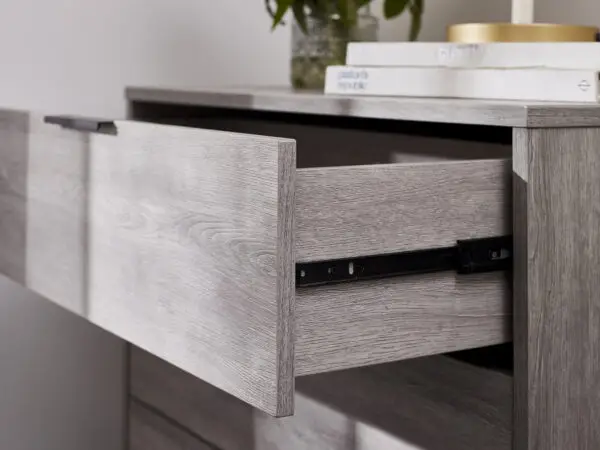 Bali 4 Drawer Chest - Grey Oak - Image 7