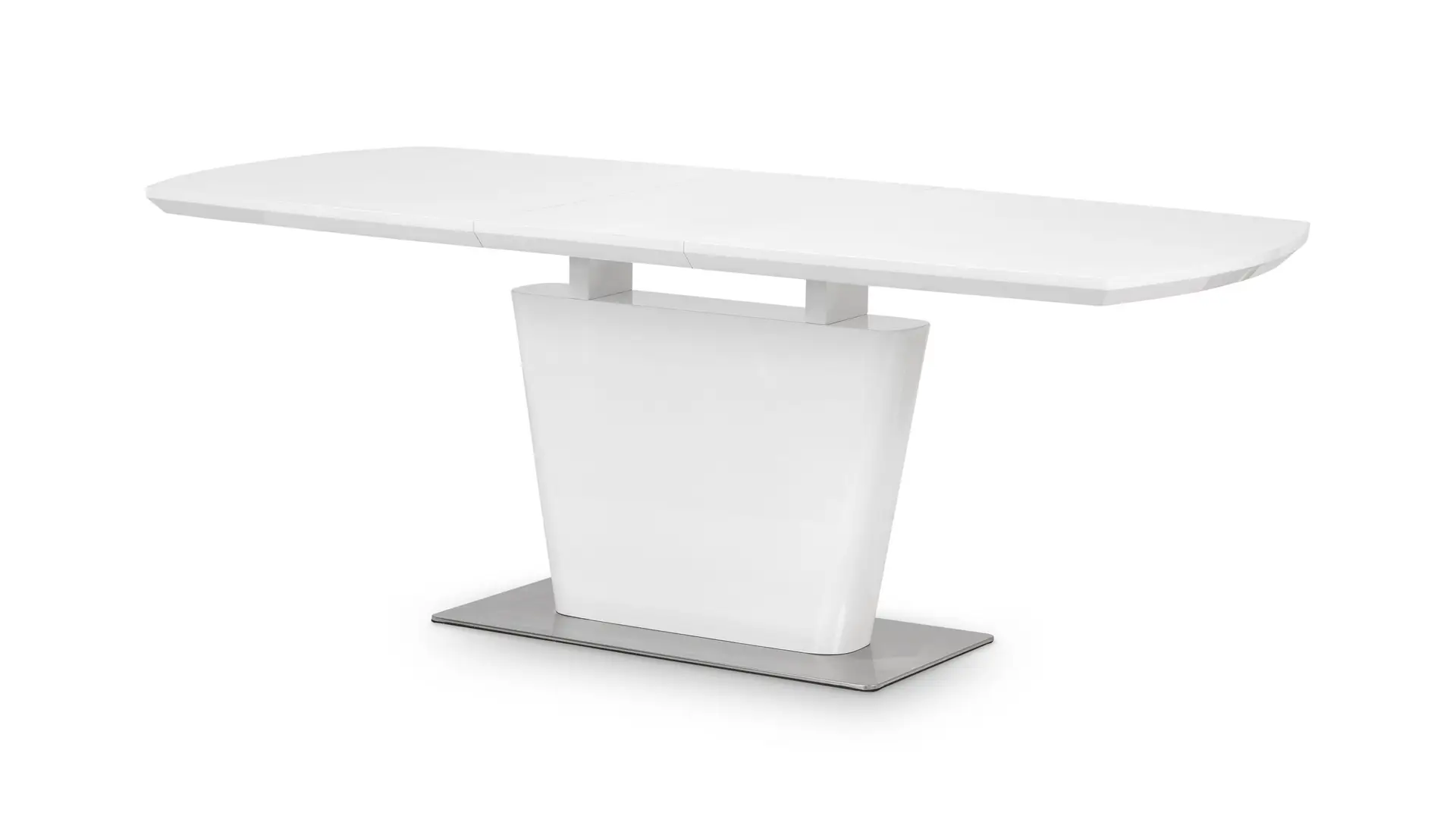 Como High Gloss Extending Table - White - Image 2