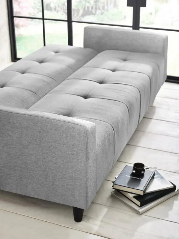Alfie 3 Seater Grey Linen Storage Sofabed - Image 13