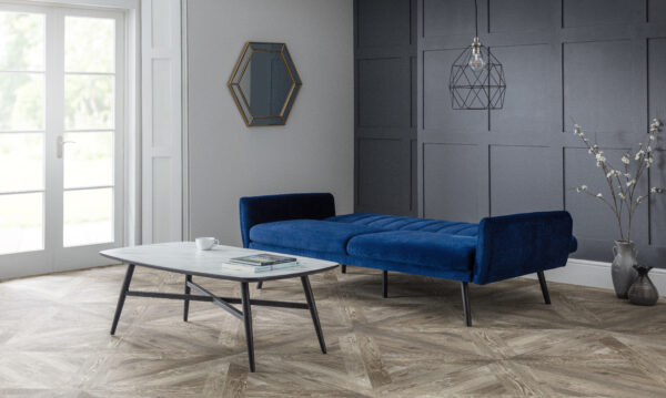 Afina Sofabed - Blue Velvet - Image 3