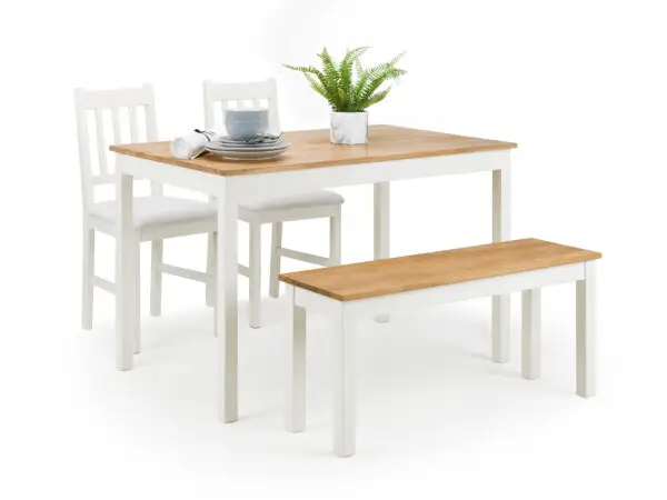Coxmoor Rectangular Dining Table - Ivory & Oak - Image 9