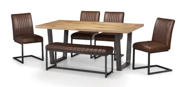 Brooklyn Upholstered Bench - Brown - Image 4