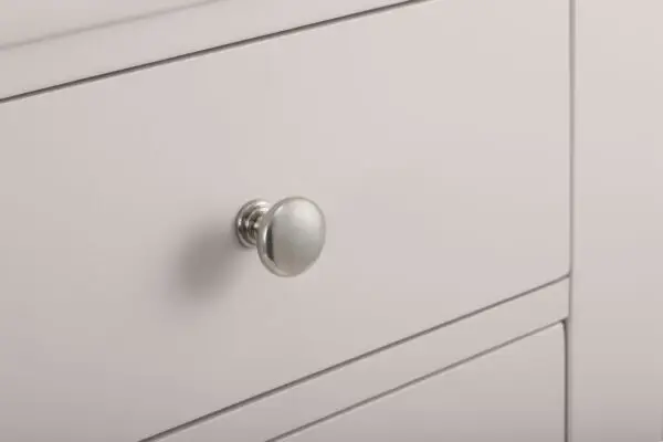 Clermont 2 Drawer Bedside - Light Grey - Image 6