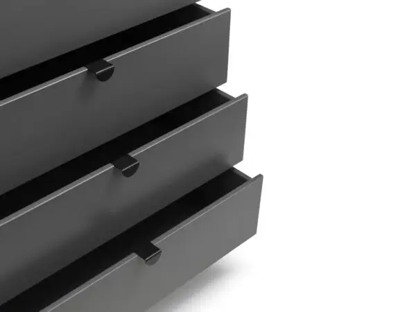 Chloe Storm Grey 6 Drawer Wide Chest - Image 5