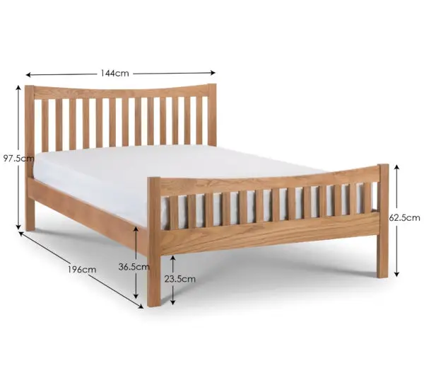 Bergamo Oak 135cm Double Bed - Image 4