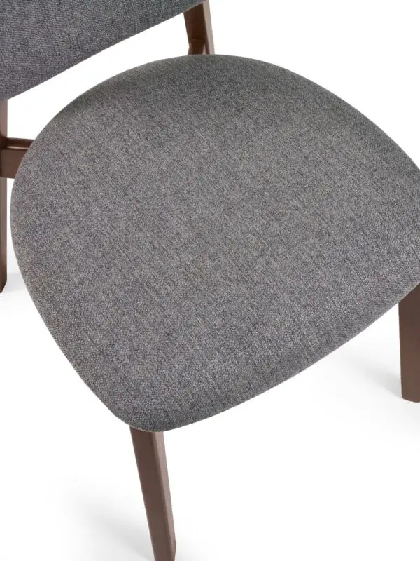 Set of 2 Artemis Walnut and 
Grey Dining Chairs - Image 10