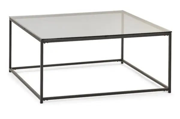 Chicago Square Coffee Table Smoked Glass - Image 2