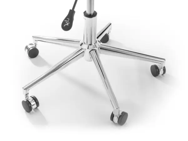 Erika Office Chair - White/Chrome - Image 4