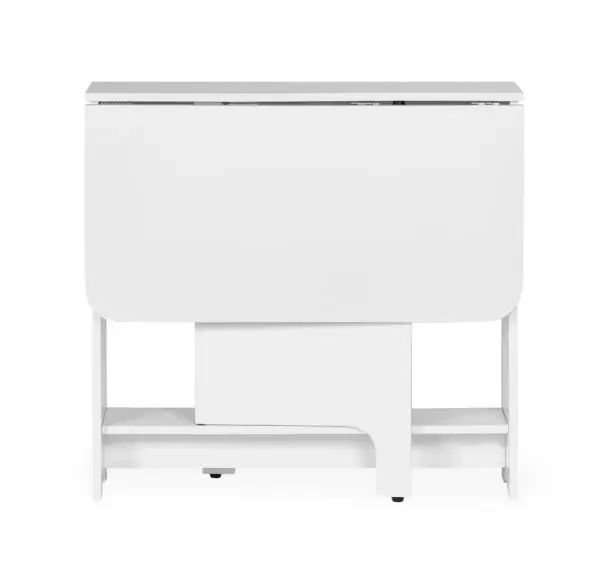 Gatan Small Gateleg Table With 2 Chairs - White - Image 5