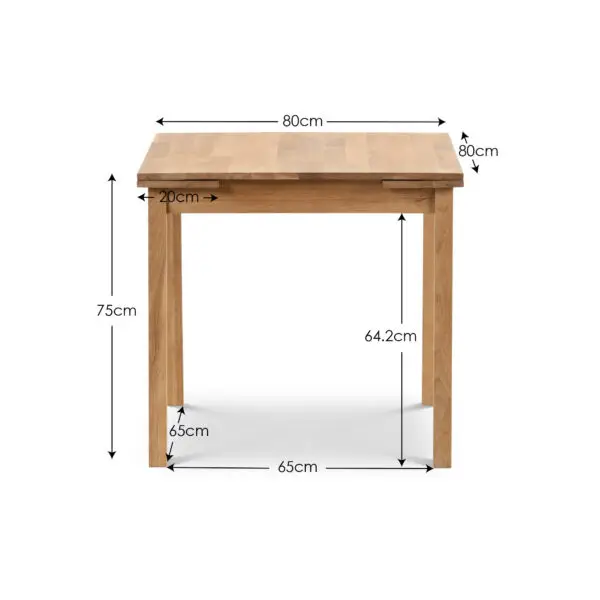 Coxmoor Oak Extending Table and 4 Oak Coxmoor Chairs