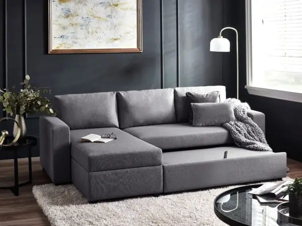 Angel Sofabed With Storage - Light Grey - Image 11