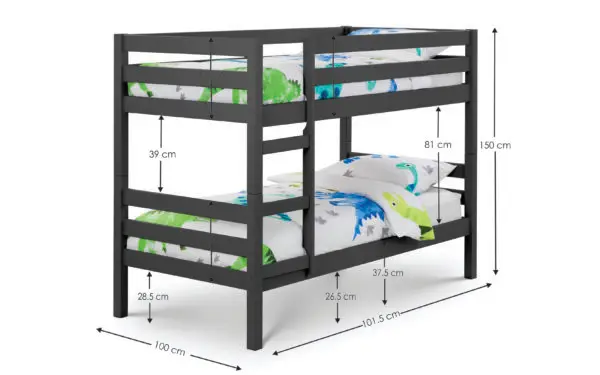Camden Bunk Bed Anthracite - Image 4