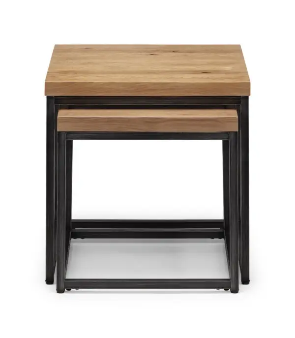 Brooklyn Nesting Lamp Tables - Oak - Image 4