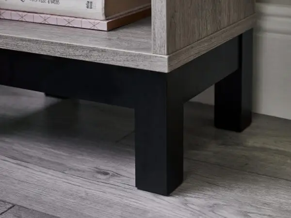 Bali 1 Drawer Bedside - Grey Oak - Image 5