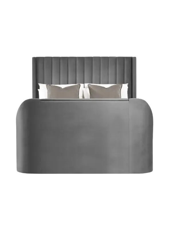 Clara Ottoman TV Bed 135cm - Dark Grey - Image 12