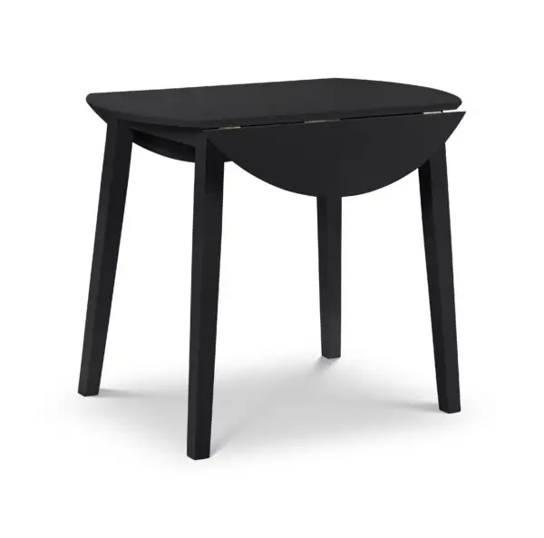 Coast Black Dropleaf Table and 2 Black Coast Chairs - Image 4