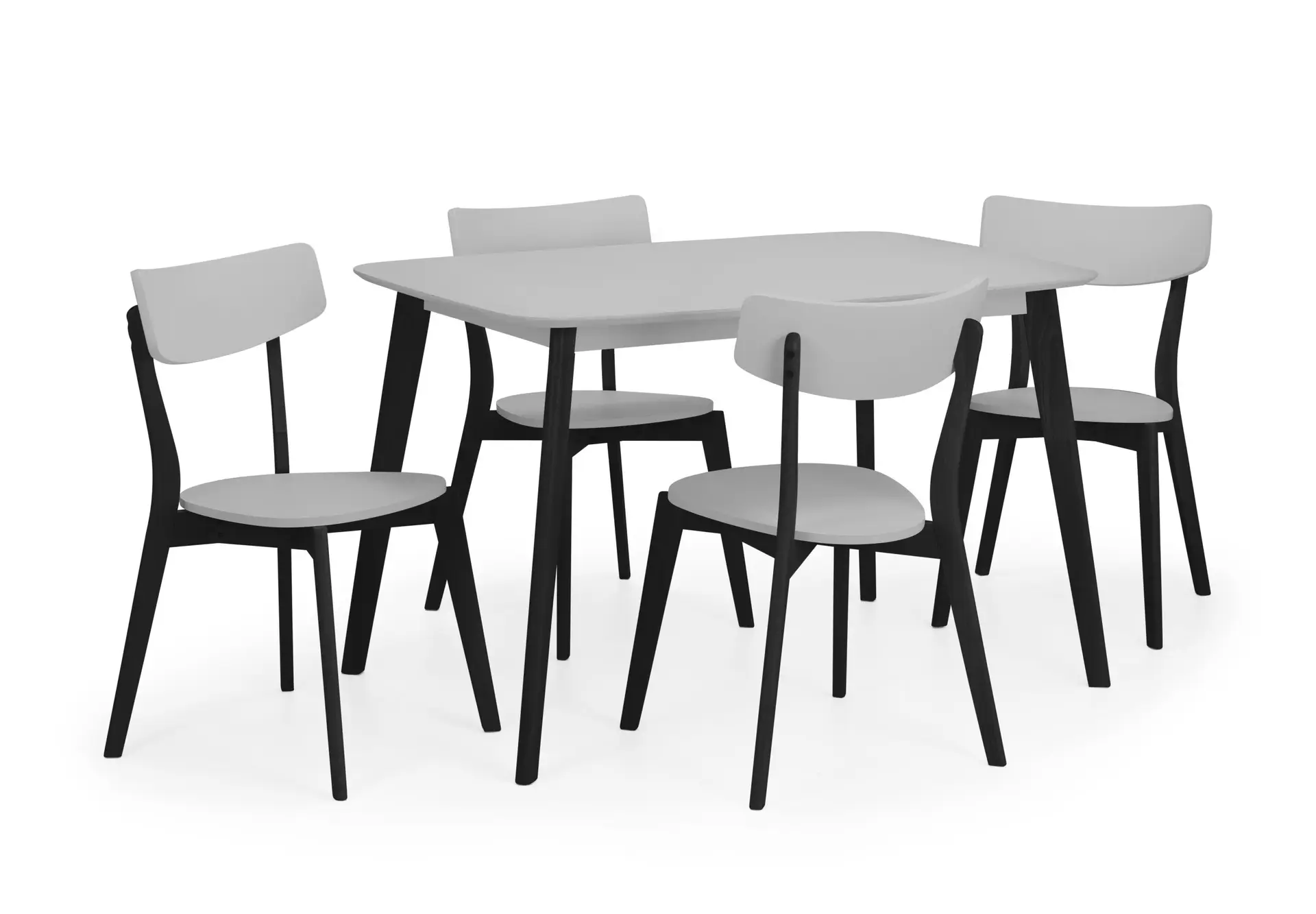 Casa Rectangular Dining Table - Grey/Black - Image 5