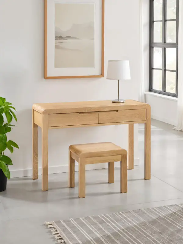 Curve 2 Drawer Dressing Table & Stool