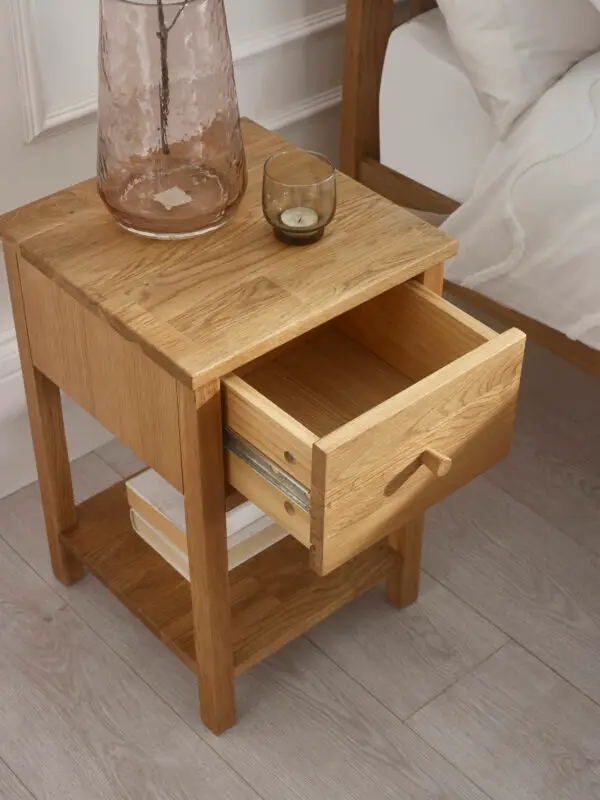 Coxmoor 1 Drawer - Oak - Image 6