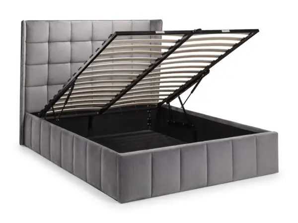 Gatsby Ottoman Storage 135cm Double Bed - Light Grey - Image 6