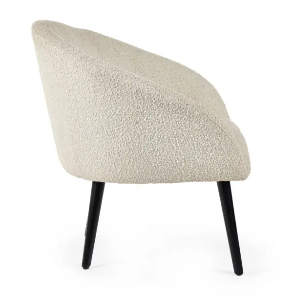 Amari Boucle Accent Chair - Ivory - Image 4