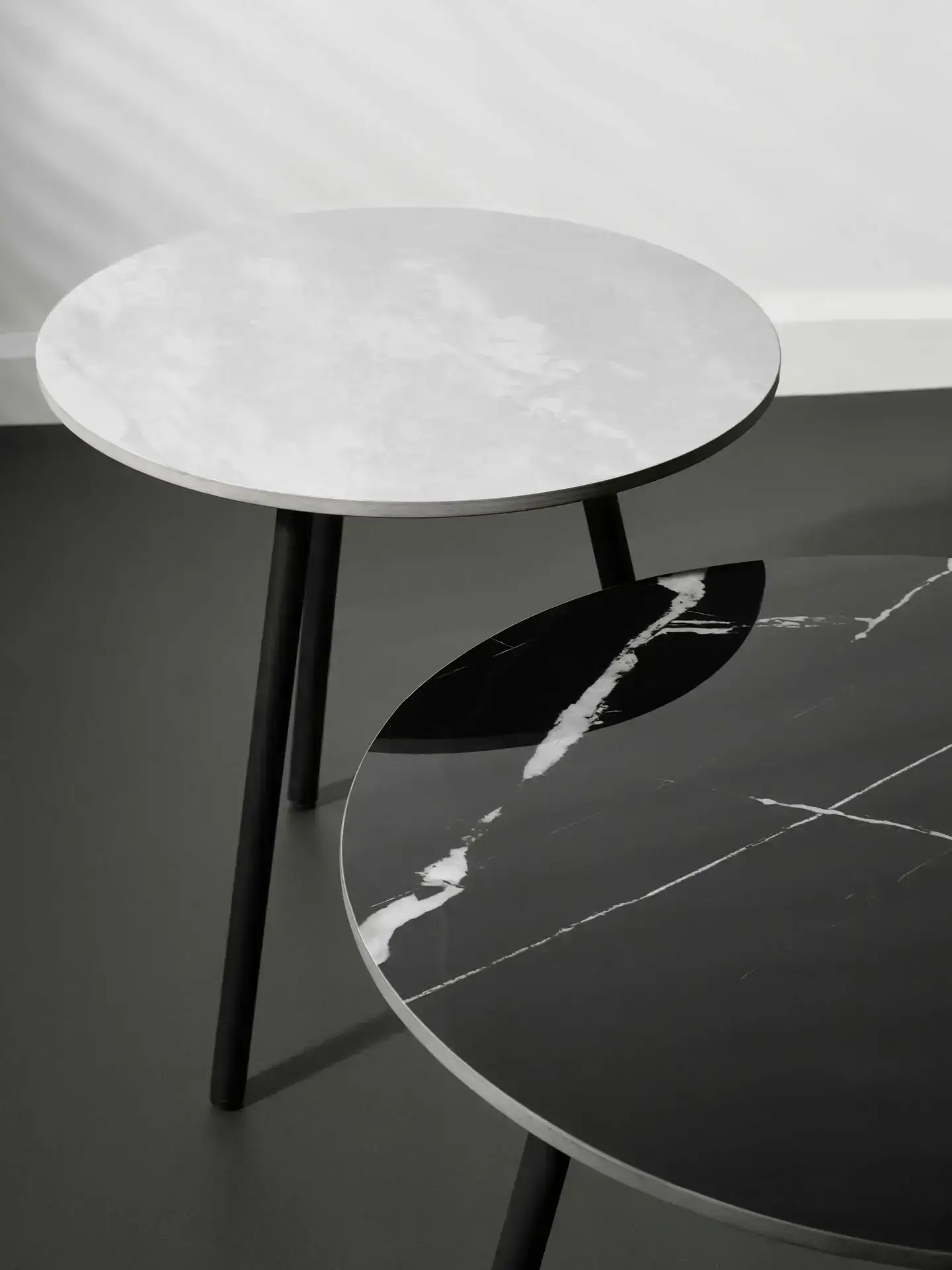 Casper Set of Side Tables Grey and Black - Image 4