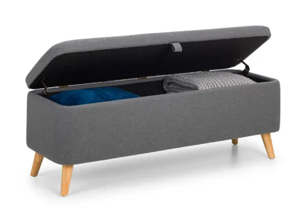Astrid Blanket Box - Grey - Image 4