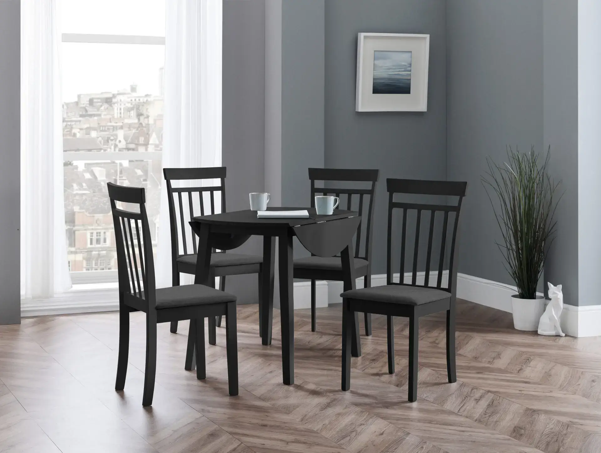 Set Of 2 Coast Black Dining Chairs - Image 9