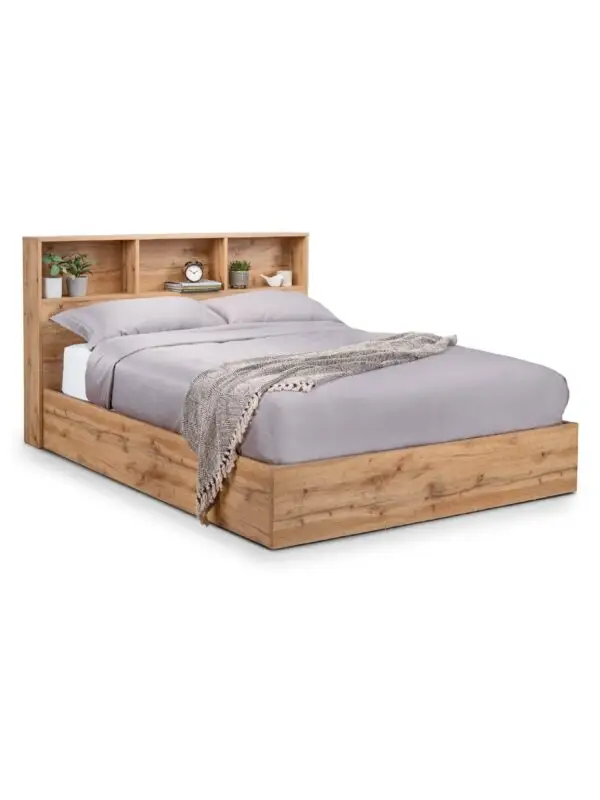 Bali Ottoman Storage 90cm Single Bed - Light Oak - Image 3