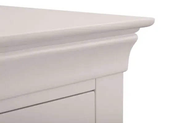 Clermont 2 Drawer Bedside - Light Grey - Image 4