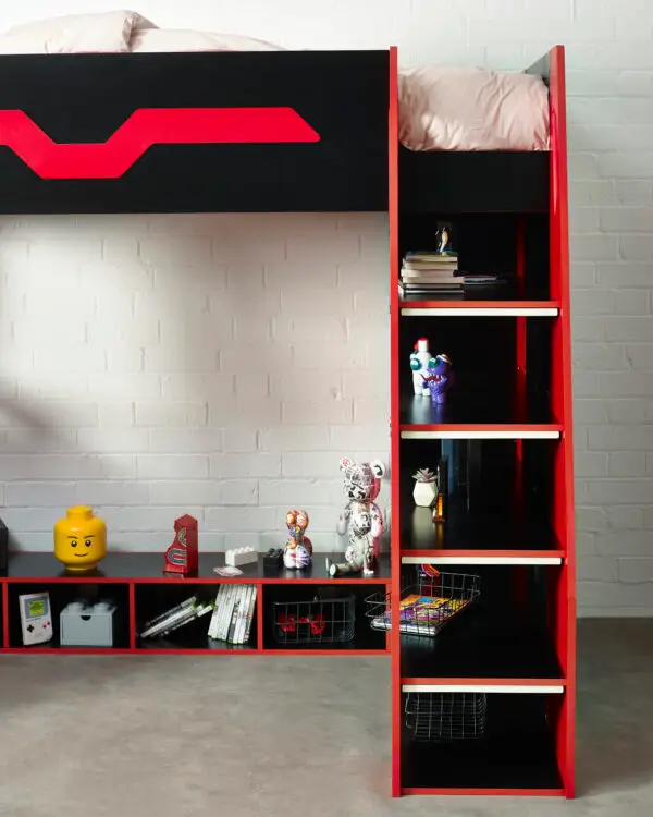 Eagle Single 90cm Gaming Highsleeper - Black and Red - Image 13