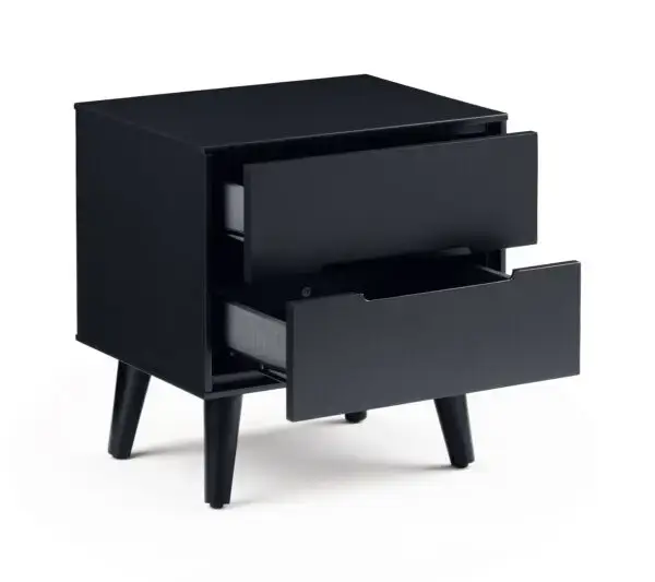 Alicia 2 Drawer Bedside - Anthracite - Image 4