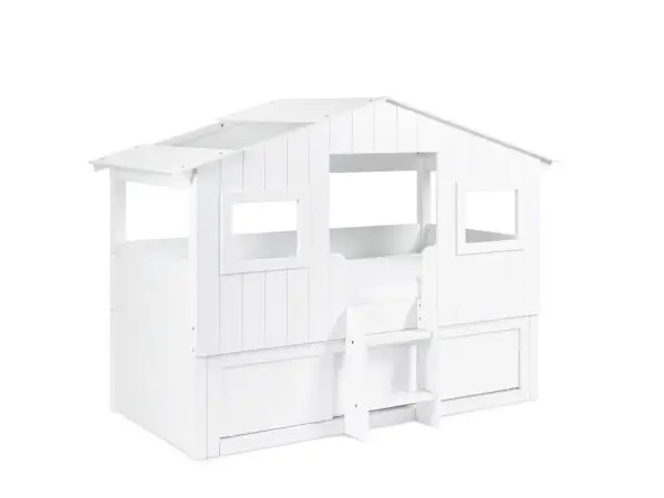 Acorn Treehouse Midsleeper & Storage Unit - White - Image 8