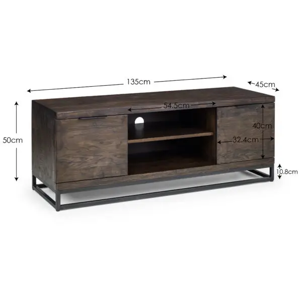 Brooklyn Tv Unit - Dark Oak - Image 8