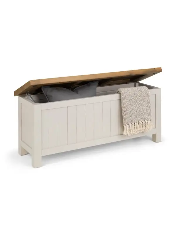 Aspen Storage Bench - Grey Wash - Image 4