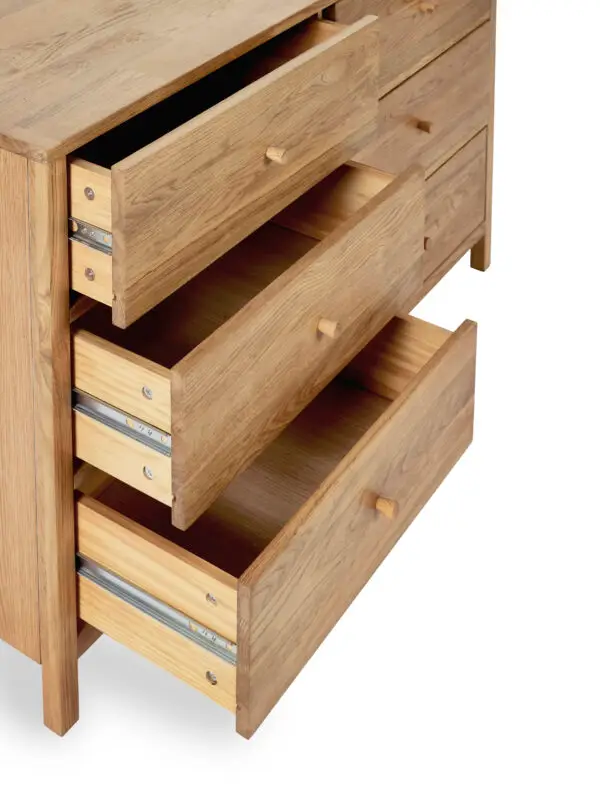 Coxmoor 6 Drawer Chest - Oak - Image 9