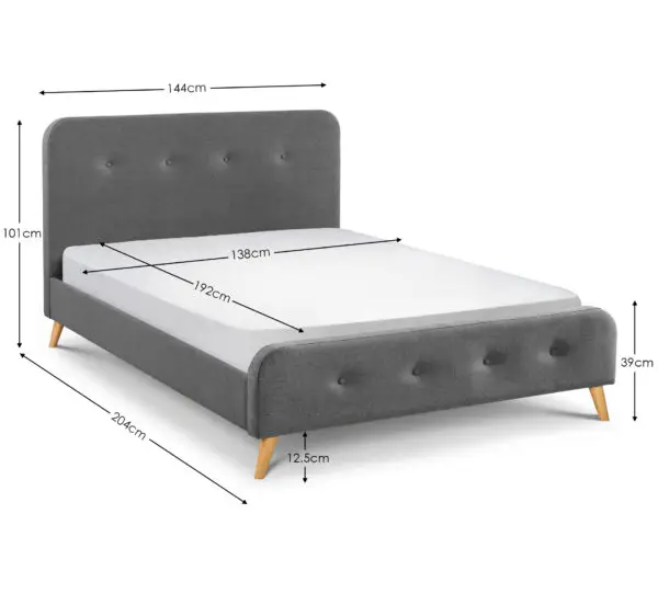 Astrid 135cm Double Bed - Image 3