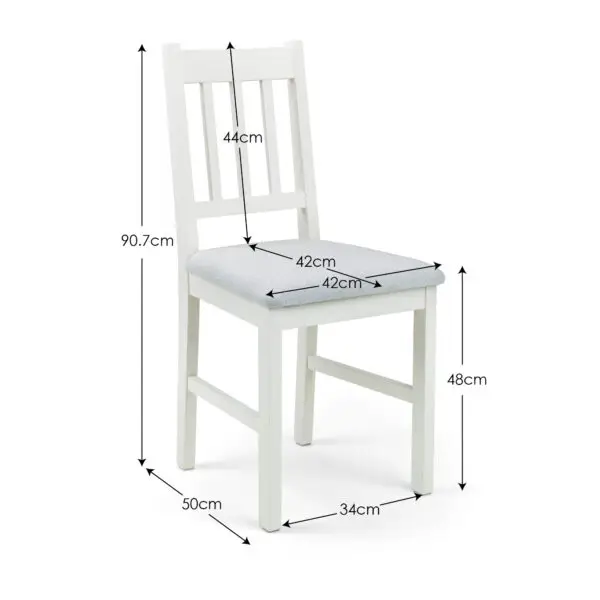 Set Of 2 Coxmoor Dining Chairs - Ivory - Image 5