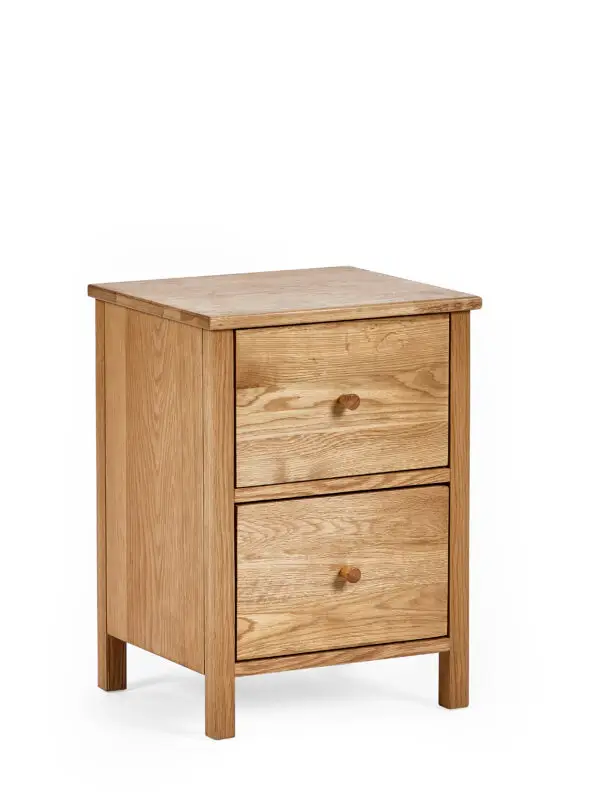 Coxmoor 2 Drawer Bedside - Oak - Image 3