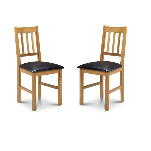 Set Of 2 Coxmoor Chairs - Oak - Image 2