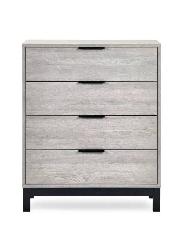 Bali 4 Drawer Chest - Grey Oak - Image 5