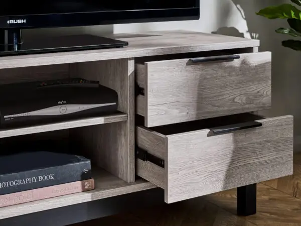 Bali Tv Unit - Grey Oak - Image 7