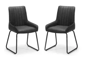 Brooklyn Oak Rectangular Table and 6 Grey Soho Chairs