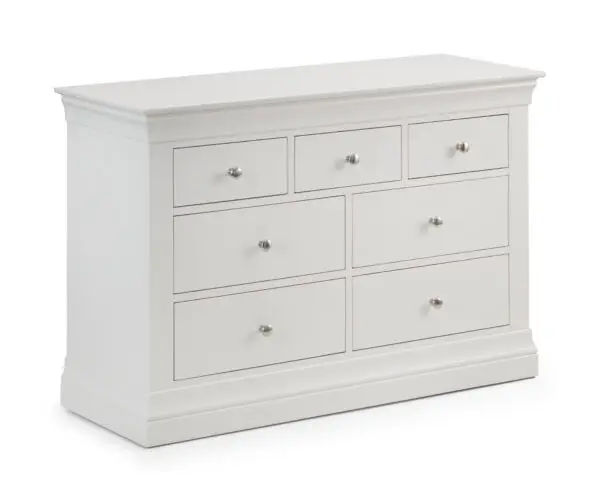 Clermont 4+3 Drawer Chest - Surf White - Image 2