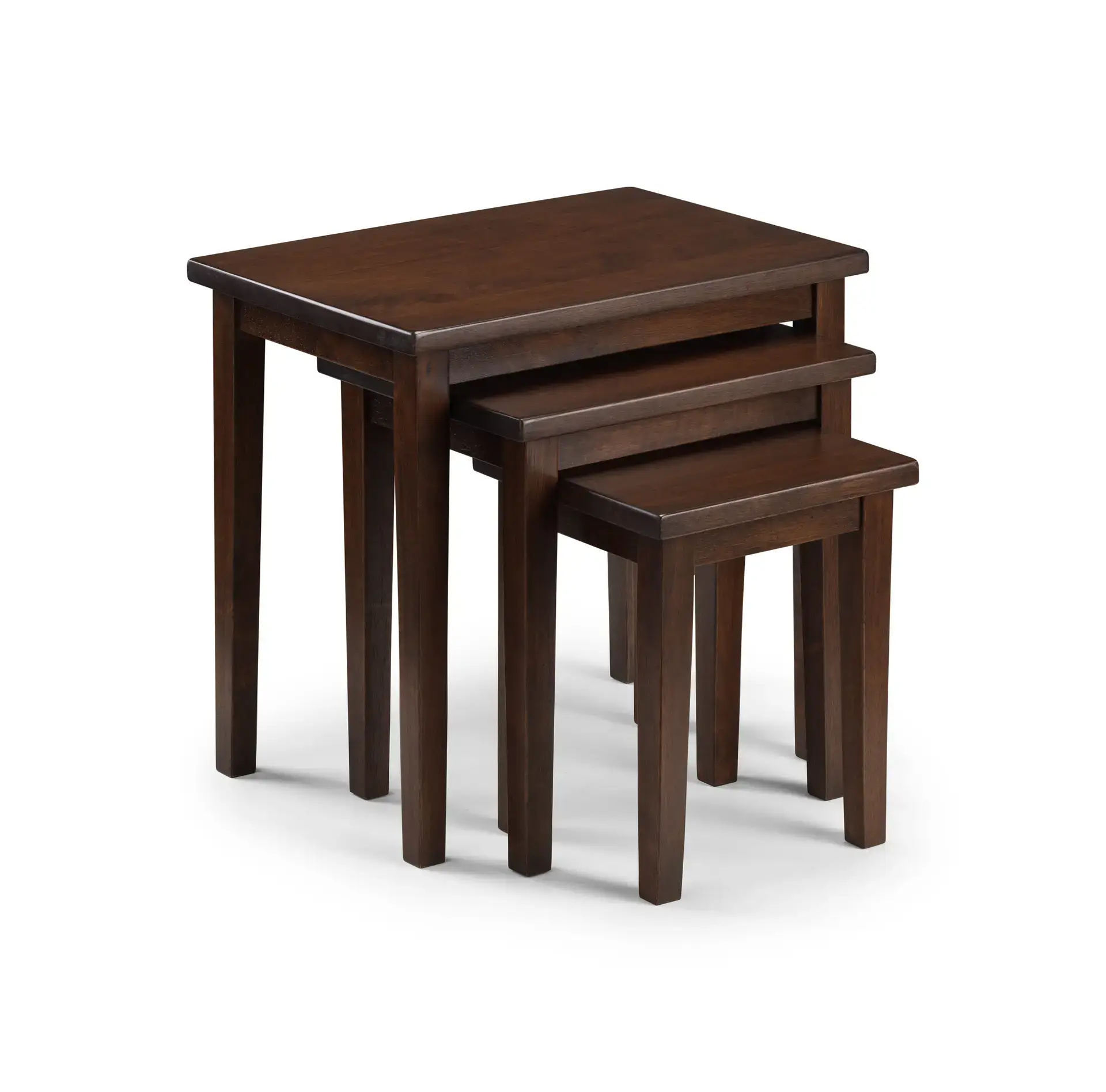 Cleo Nest Of Tables - Mahogany Finish - Image 2